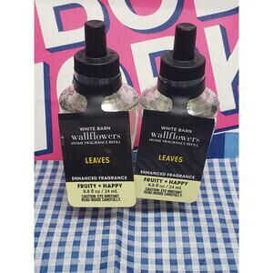 BBW Leaves Enhanced FRUITY & HAPPY Wallflower Fragrance Refill | Set of 2